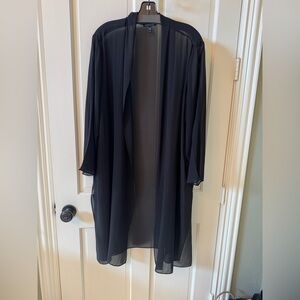 Eileen Fisher Black Sheer Top